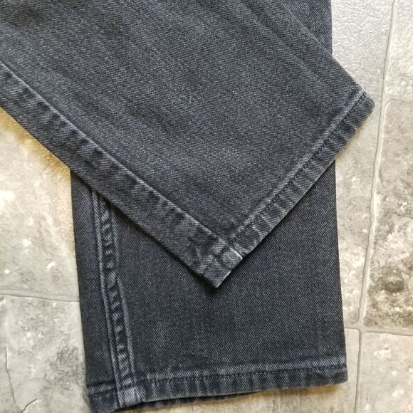 Vintage 90s y2k Black Tommy Hilfiger High Rise Waist Relaxed Fit Mom Jeans 9/30 - Picture 6 of 8